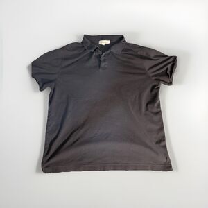 Calvin Klein Men's Polo Shirt Dark Blue L Short Sleeve Button Logo